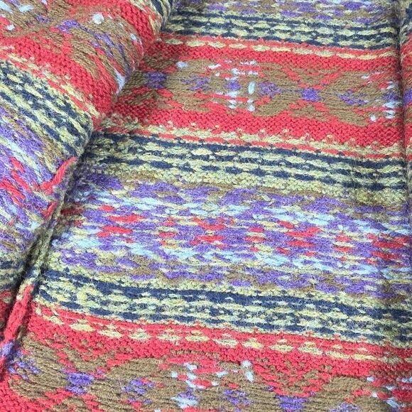 Ralph Lauren 100% Wool Hand Knit Large Sweater Belted Cardigan Shawl Vintage - Picture 5 of 16